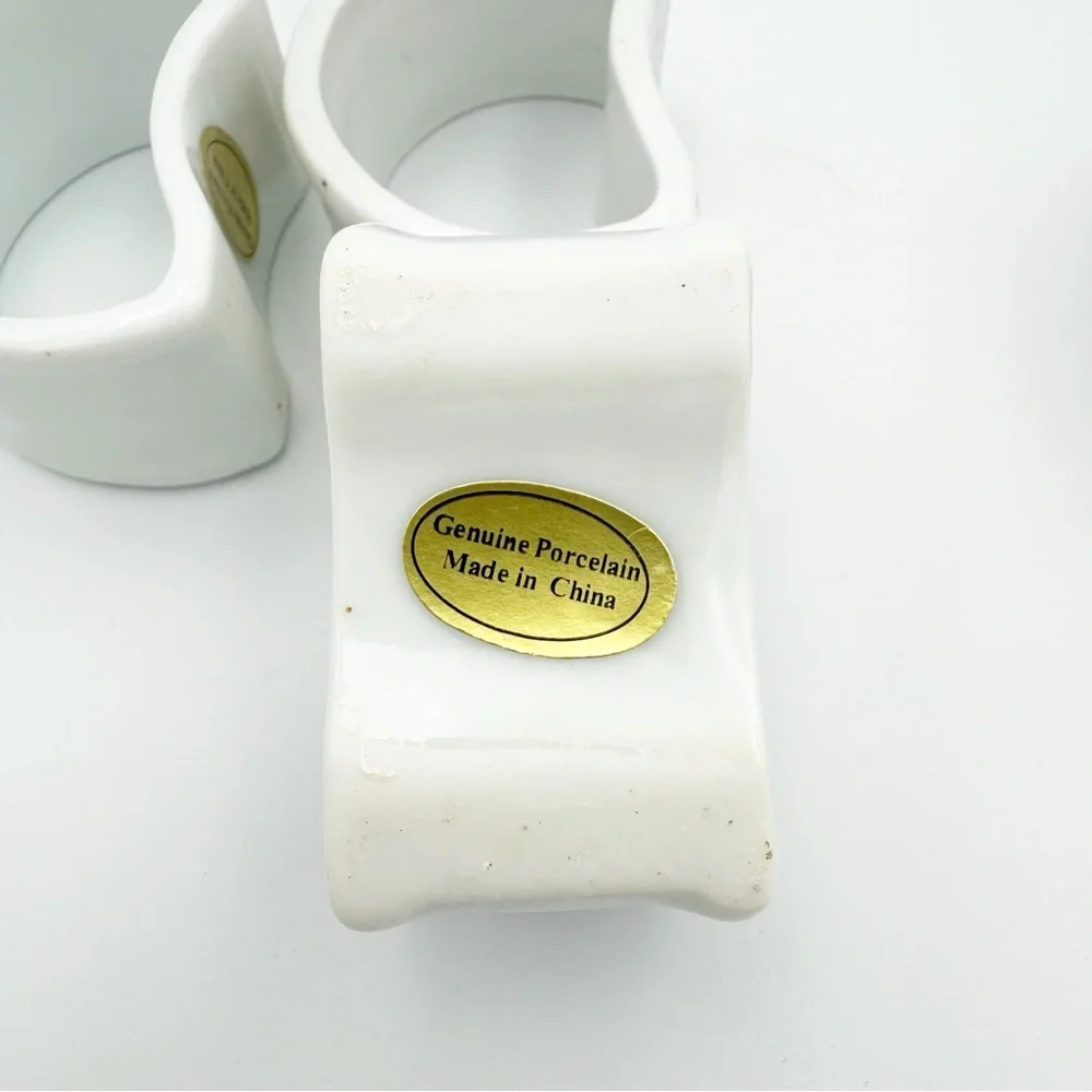 NEW Floral Porcelain Cottagecore Napkin Rings